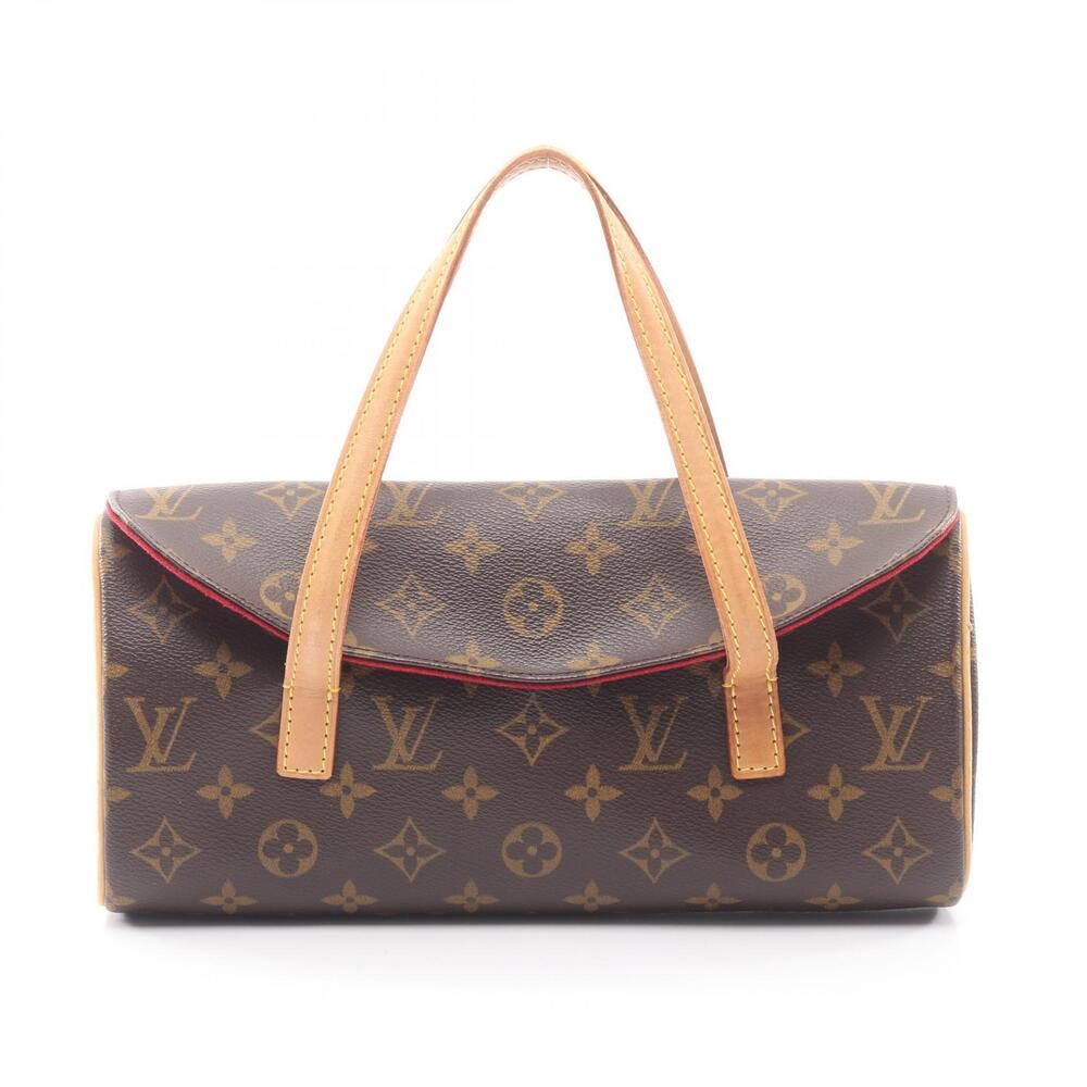Louis Vuitton Sonatine Monogram Handbag Canvas Leather Brown
